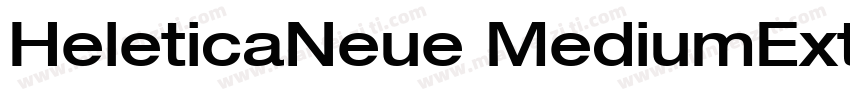 HeleticaNeue MediumExt字体转换